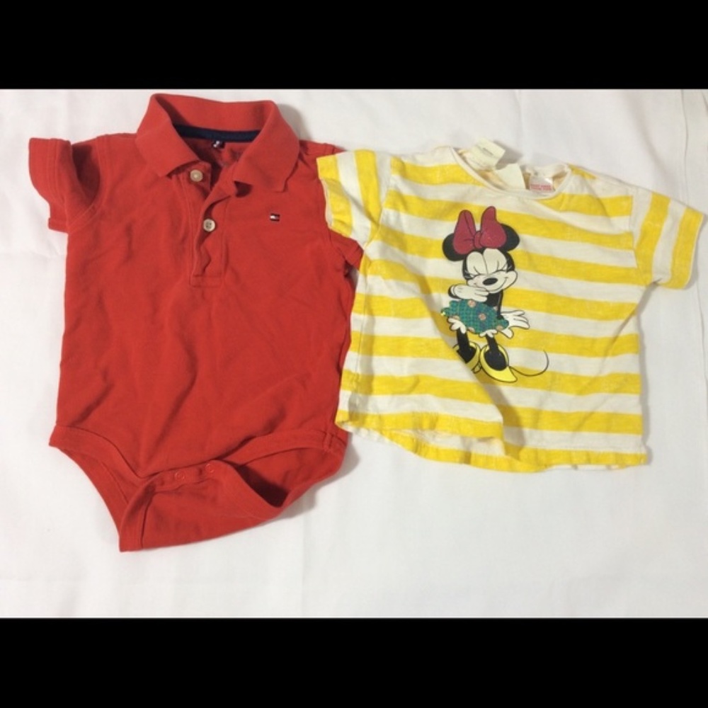 Tommy Hilfiger Baby Girl Body Lot of 2 Bundle 12 M